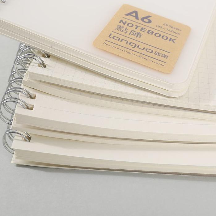 

[ Promo Besar ] m-09 >> Clear Cover Spiral Notebook | Buku BUJO / BULLET JOURNAL !!