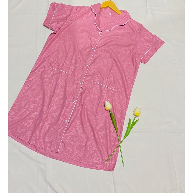 SATIN EMBOS JUMBO DRESS