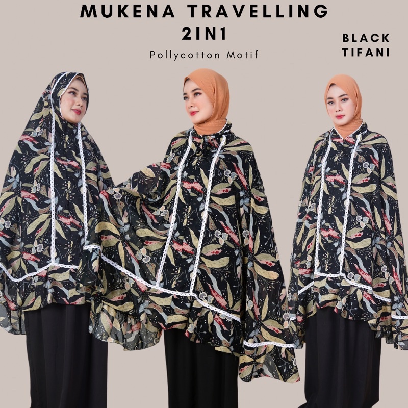 Mukena Travelling 2in1 /Mukena Dewasa Resleting Premium