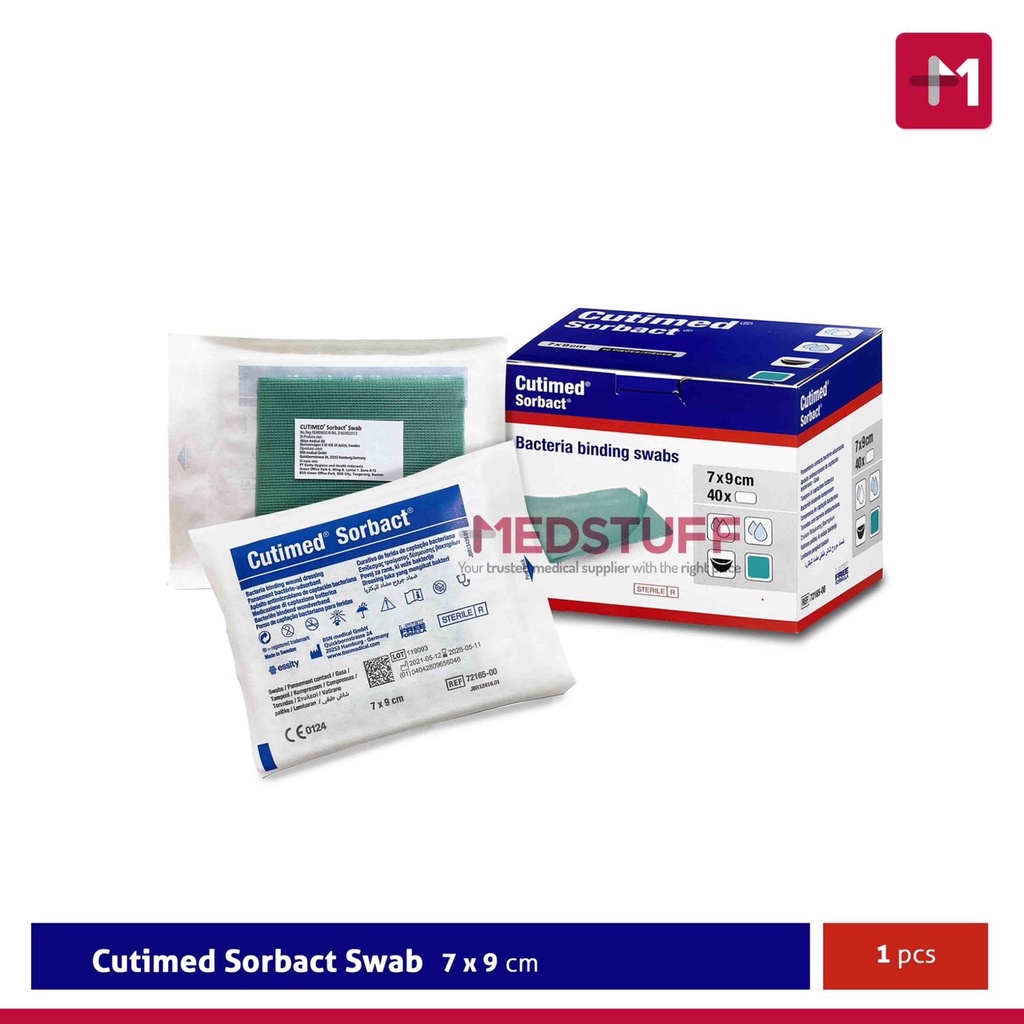 Jual Cutimed Sorbact Swab Dressing Luka Antimikrobial Rawat Luka