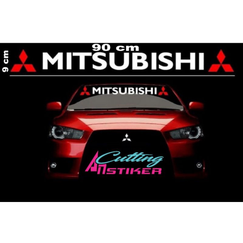 

stiker mitsubishi sticker cutting , bukan printing