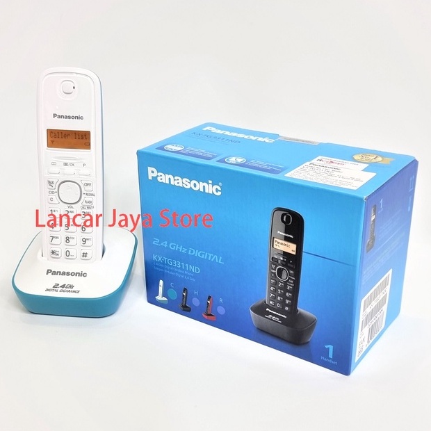 Panasonic Cordless Phone KX-TG3311 Telepon Wireless Panasonic KX-TG3311 - Cyan