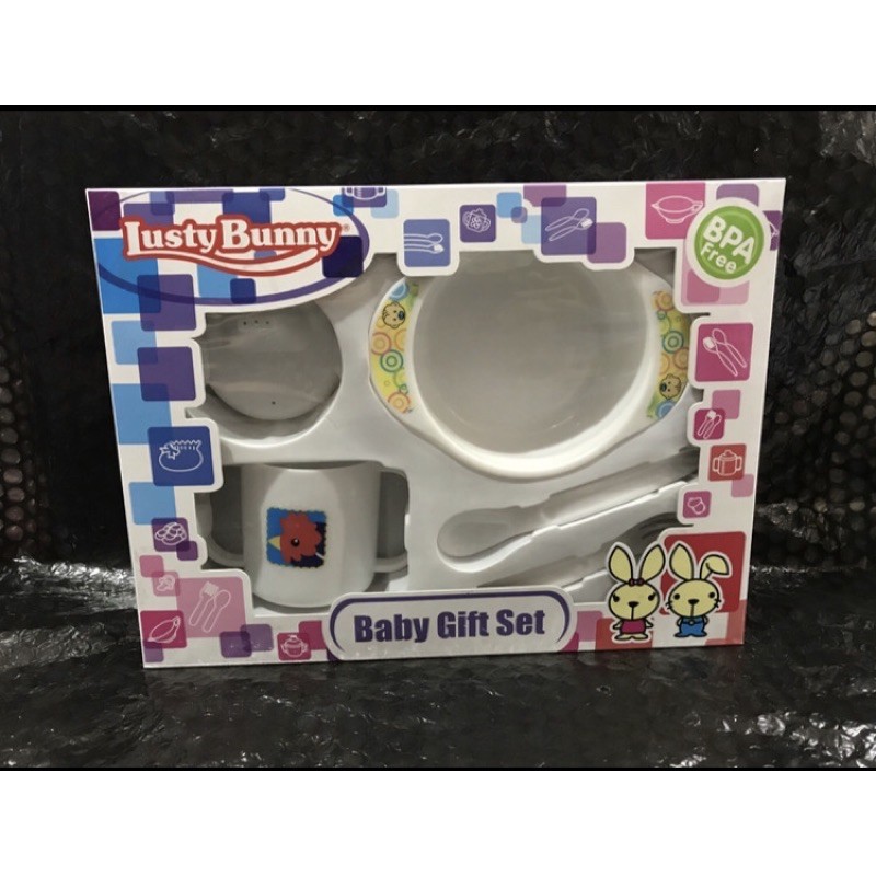 Feeding set Lusty Bunny Tempat makan Bayi Set Lusty Bunny