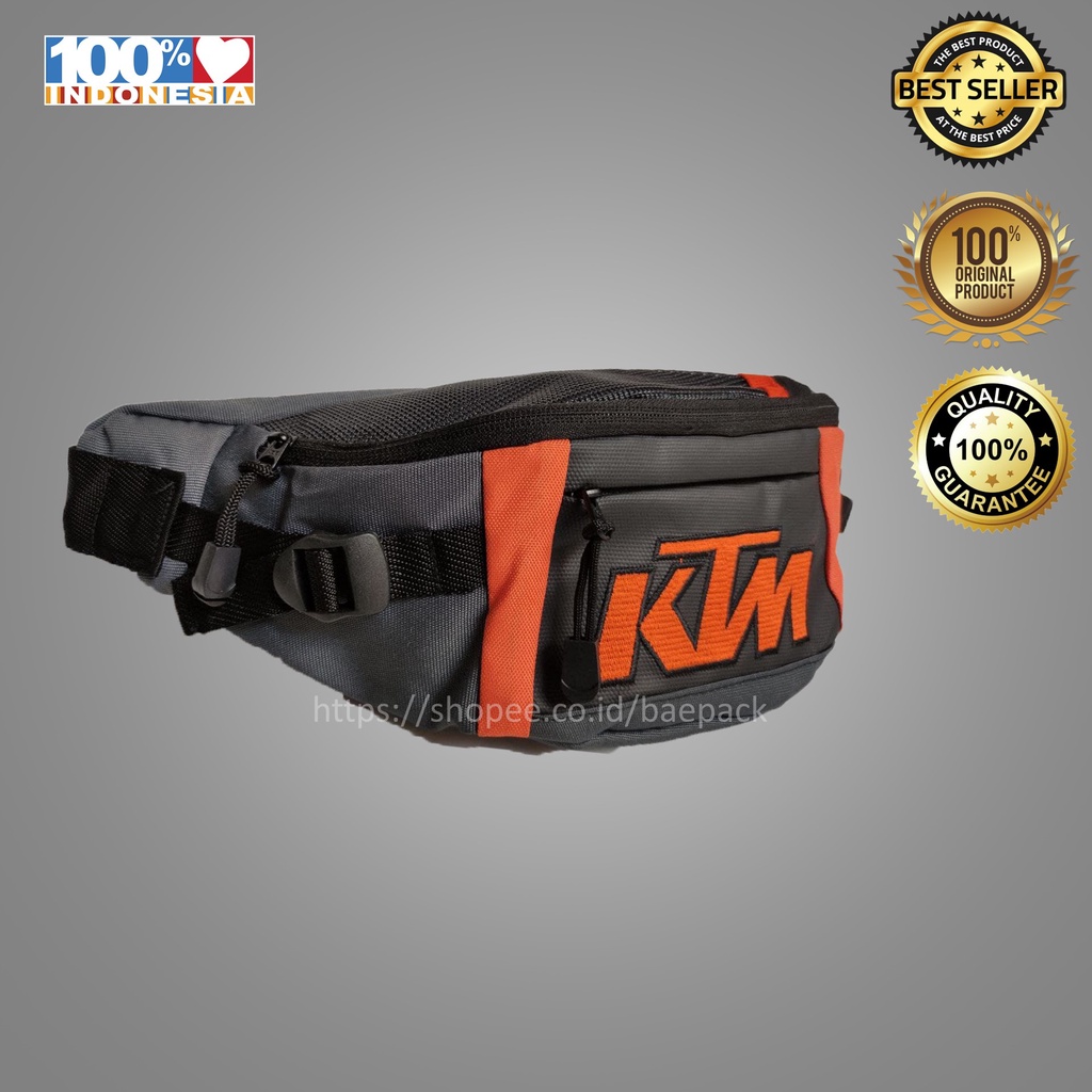 Waist Bag KTM Baepack / Tas Pinggang Pria / Tas Selempang Pria / Tas Cowok / Weistbag