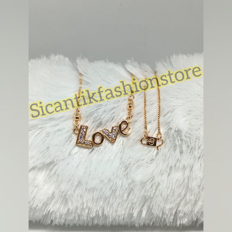 (PROMO)Kalung Titanium Fashion wanita terlaris anti karat selamanya