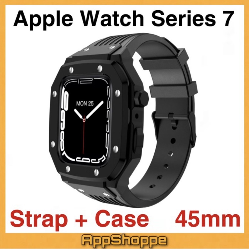 Apple Watch Series 7 STRAP + CASE Premium Heavy Duty RUGGED ELEGANT