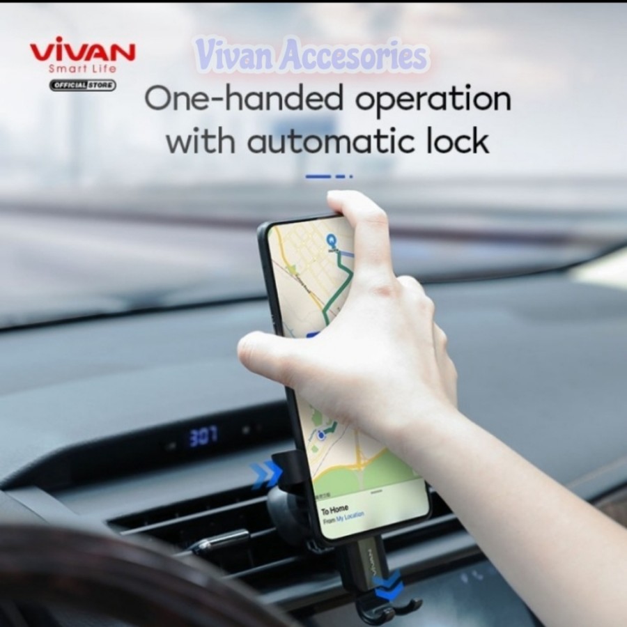 Vivan Car Holder CHS09 Original Standing Universal Stand Phone Mobil