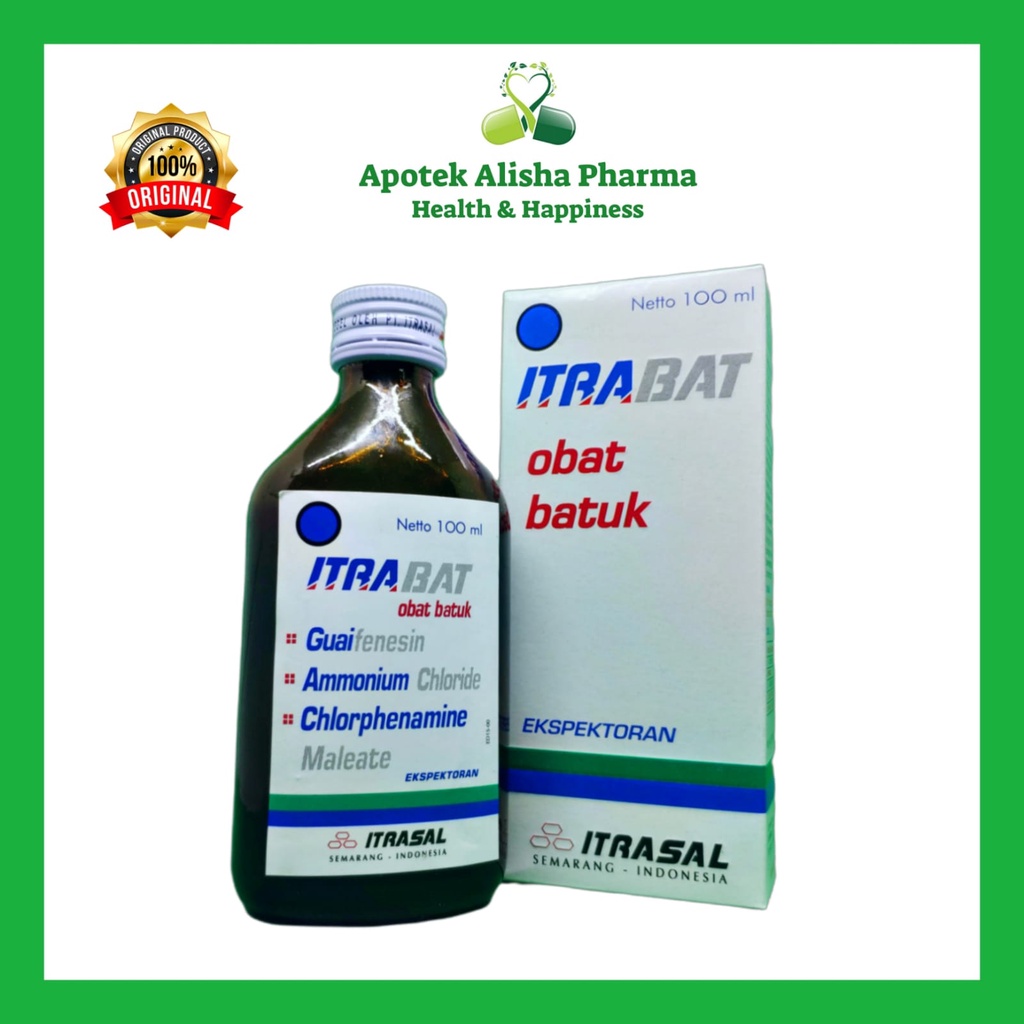 Itrabat Sirup 100ml-Itrabat Syrup Obat Batuk Alergi/Batuk Berdahak/Itrabat Itrasal Sirup