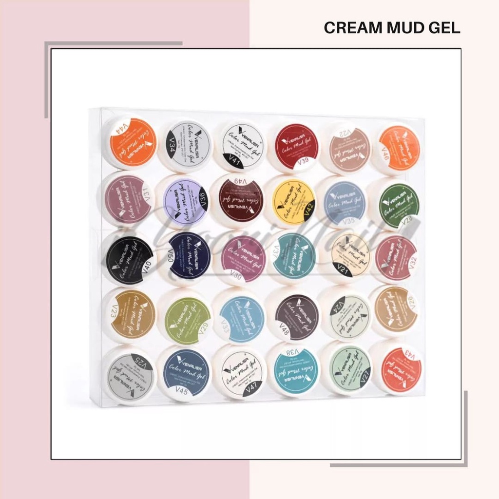 Color cream mud gel solid ecer colors painting gel pot solid color nail