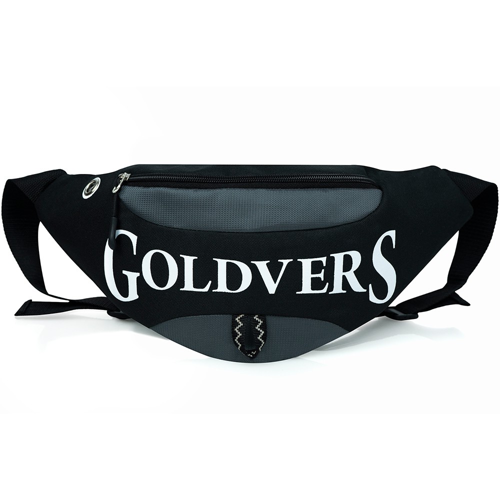 Tas Selempang GOLDVERS Waist Bag Pria Terbaru Slempang Pria Wanita Kekinian -GUDANG ANEKA TAS