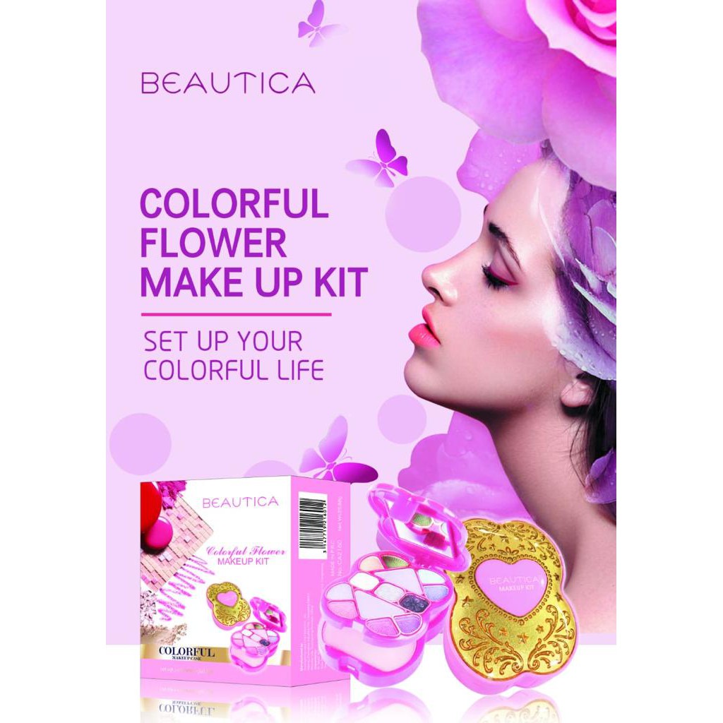 eyeshadow beautica make up kit bpom