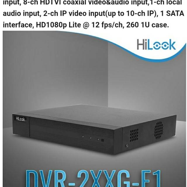 Hilook DVR 8CH 1080p cctv