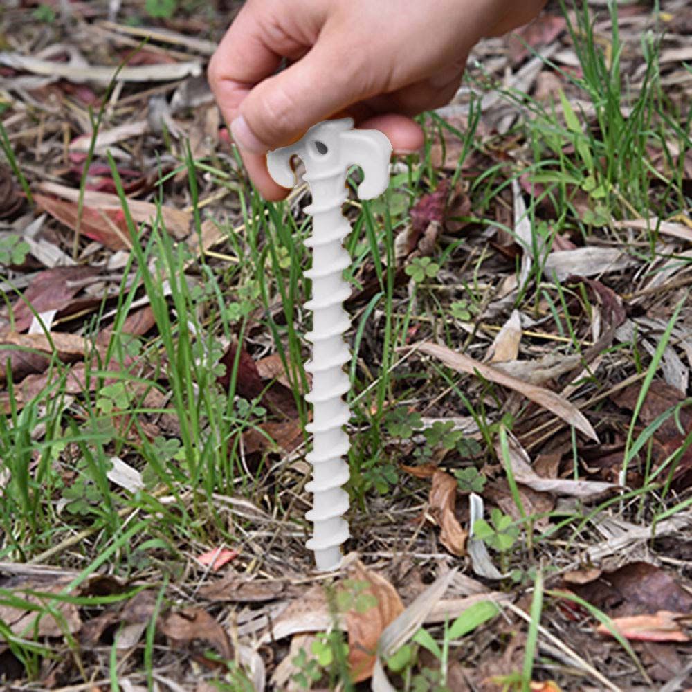 QUINTON 5pcs 5pcs Tent Pegs Travel Sets Horn Nails Luminous Tent Nails Fixed pegs nail Nails Tent Accessories Long Multifunction Camping Ground Screw Pegs
