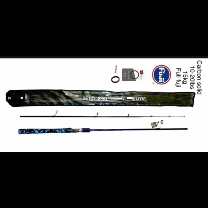 Joran Elito Betot Bray 180 Joran Carbon Solid Gagang Full Busa Cv