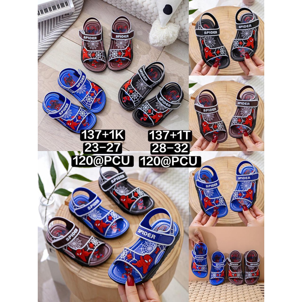 Sandal Gunung Anak Laki-laki Karakter Spiderman Import Winola Collection WNL 137+1T