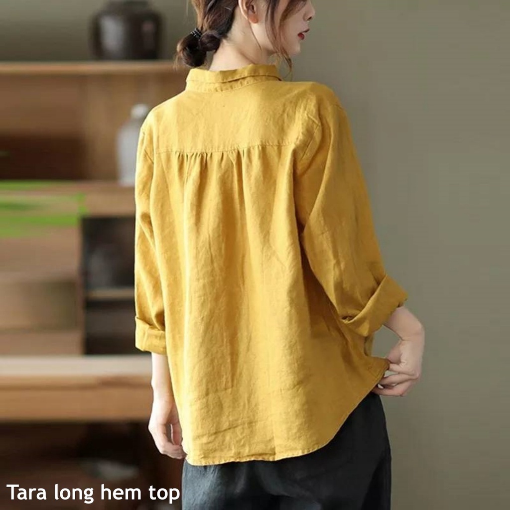 Tara long hem top - Thejanclothes