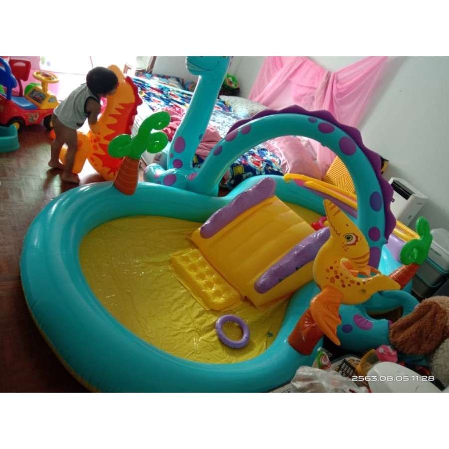 INTEX 57135 Kolam dinoland play center - Kolam Pool Mandi Bola Anak