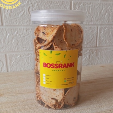 

Basreng Coin Pedas Bossrank 150gr Toples