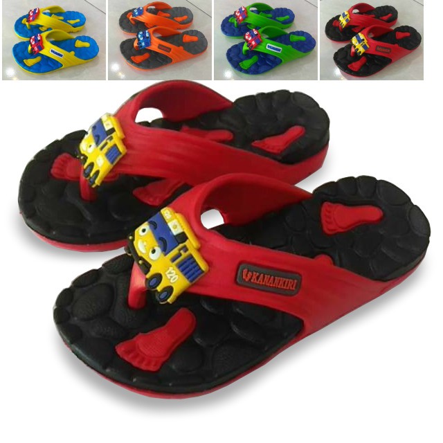 Sandal anak cap kaki Kanan Kiri tayo