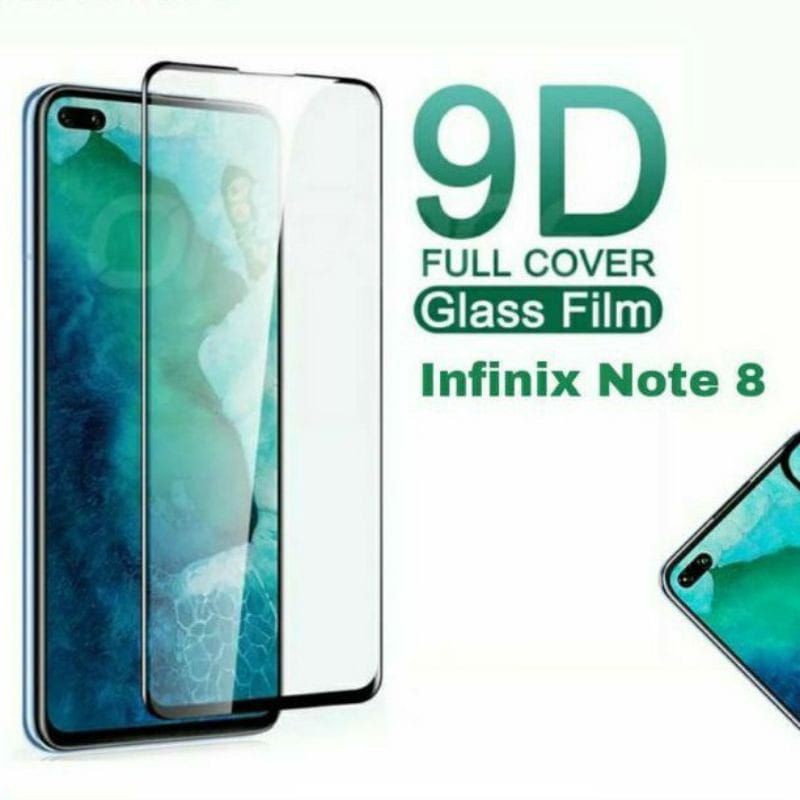 Tempered Glass Infinix Note 7/Note 8 New Full Screen Premium Protector Quality