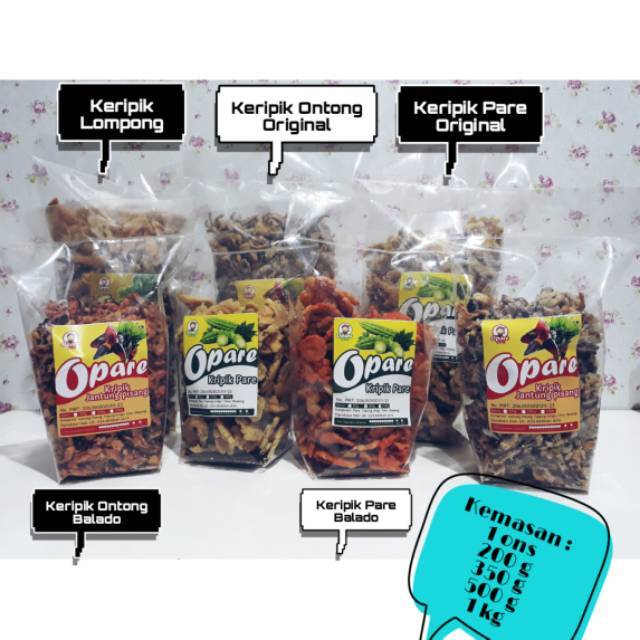 

Keripik Pare Original dan Balado 500 gram