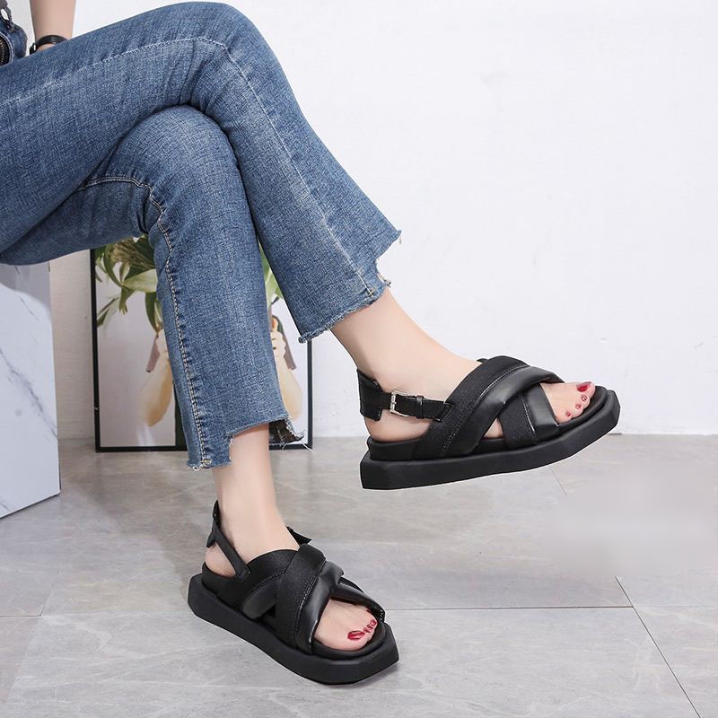 RYX - Chloe Simple Sandal Slip-On Gesper Wanita Fashion Casual - Ori Import