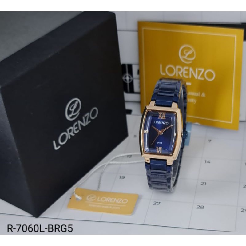 jam tangan wanita original Lorenzo 7060 water resistance