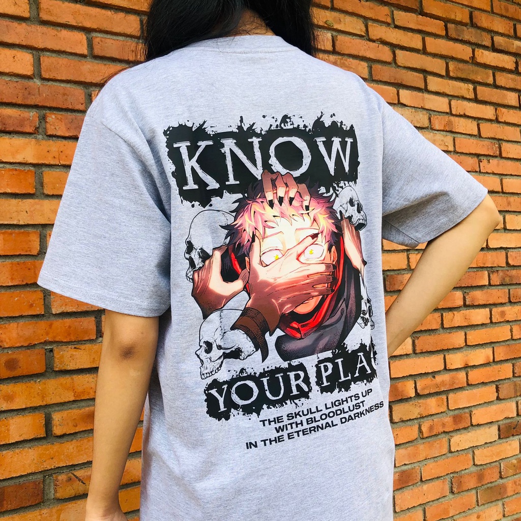 Kaos Yuji Sukuna Skull Anime Manga Jujutsu Kaisen Premium Unisex