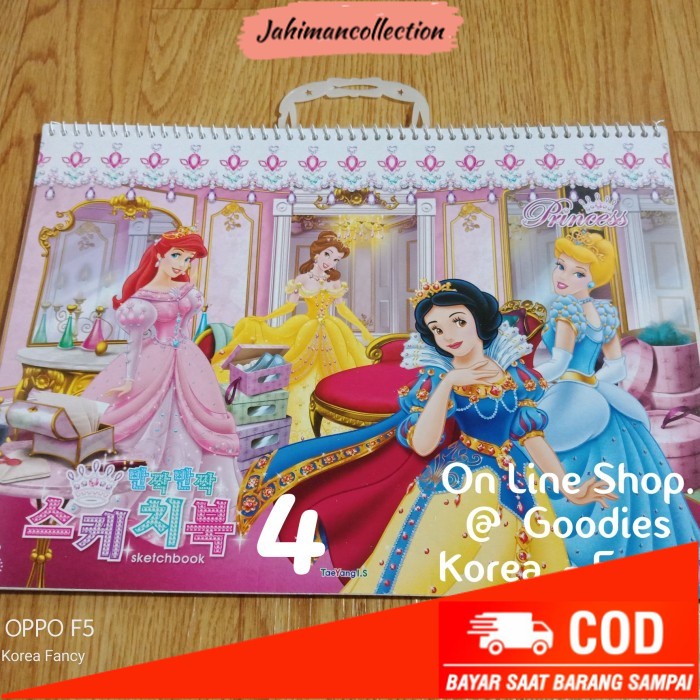 

✨ BISA COD ✨ Sketch Book Buku Gambar Princes Ori Korea Ready Stock