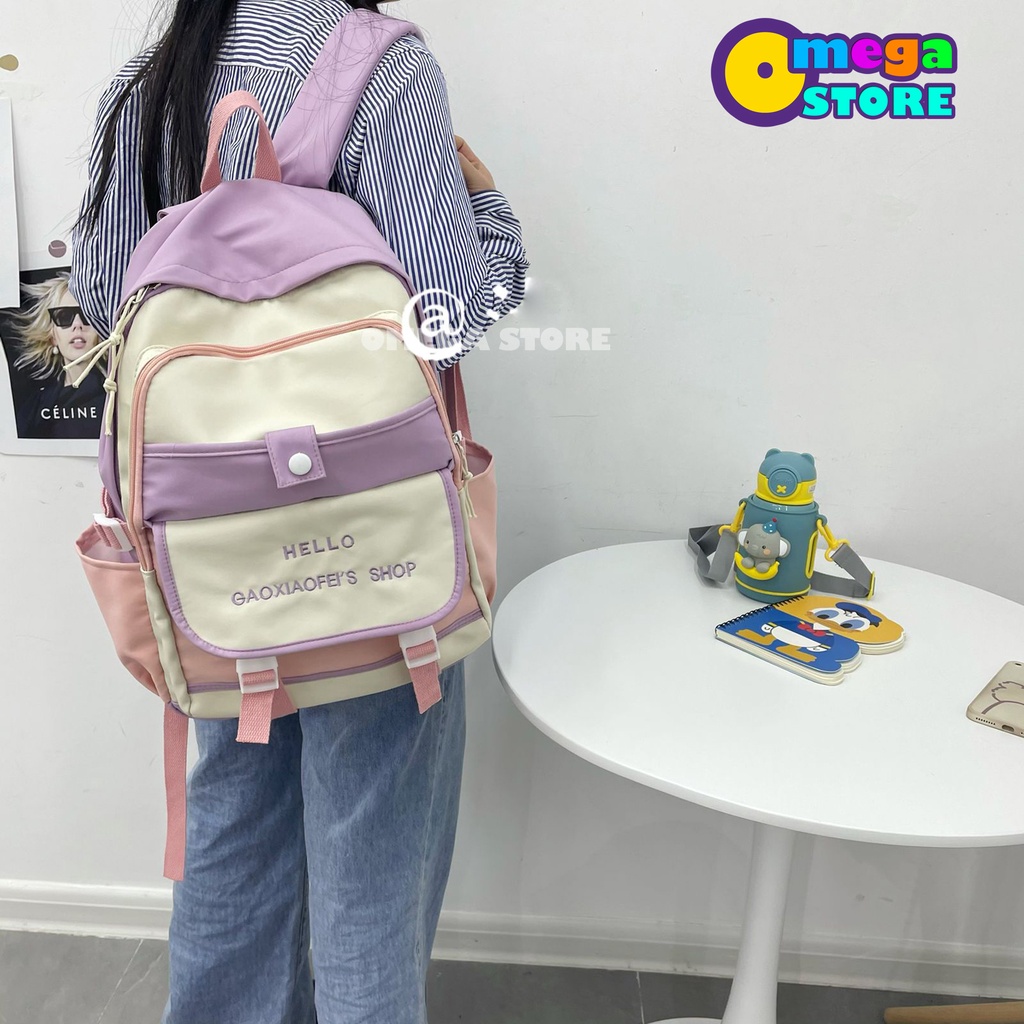 [O&amp;S] Tas Ransel Anak Sekolah Wanita Terbaru Backpack laptop Korea-OS219