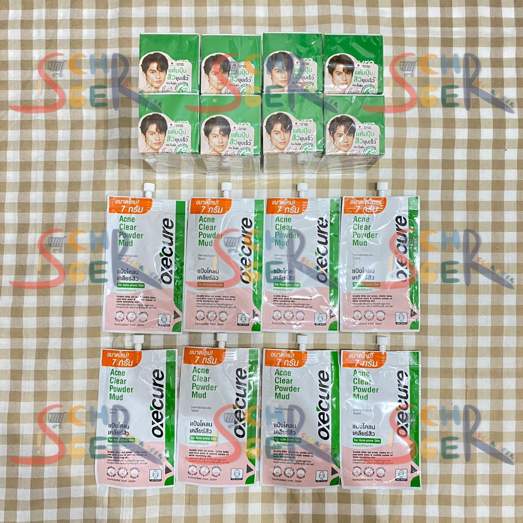 [READY STOCK ] Bright Vachirawit x Oxecure Acne Clear Potion & Powder Mud