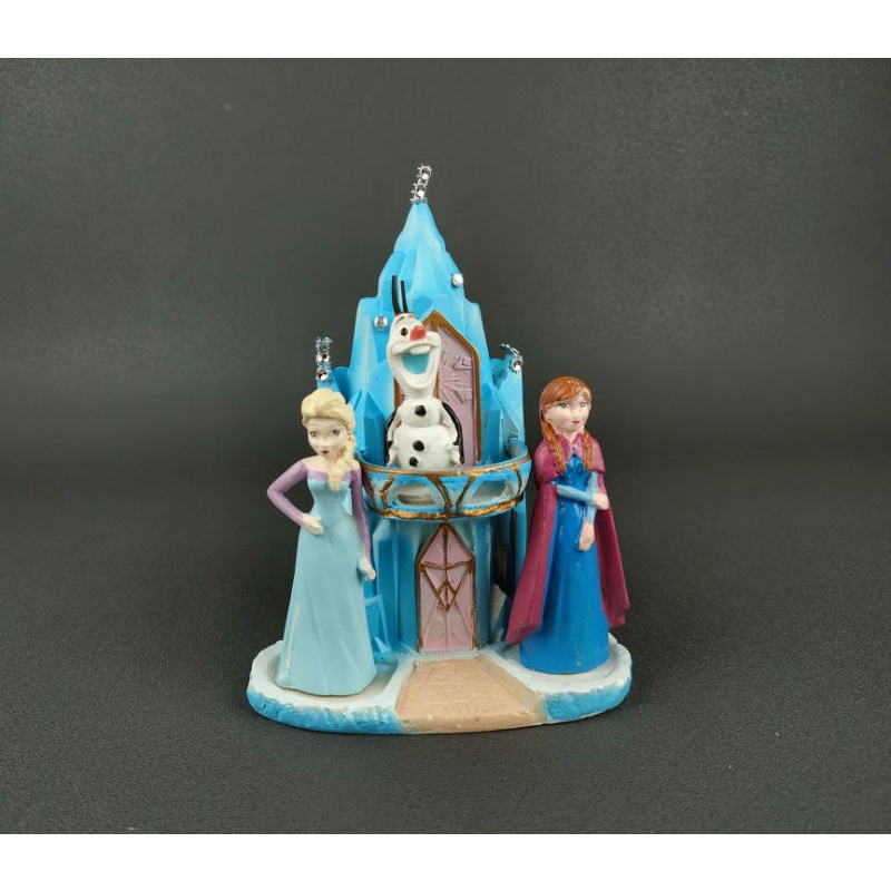 HIASAN KUE TART - TOPPER KUE ULANG TAHUN ISTANA FROZEN CEWEK PMISTFR