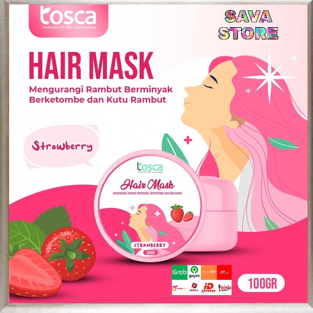 HAIR MASK CREAMBATH ALA SALON TOSCA MASKER RAMBUT PREMIUM 100 gr