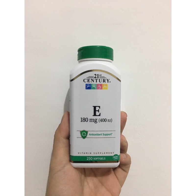 Vitamin E 400 iu 110 & 250 softgels 21st Century Suplemen Vit E 180mg (400iu) Original USA