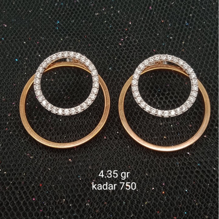 Anting Emas 17K -  4.35 gr Kadar 750 - 1575