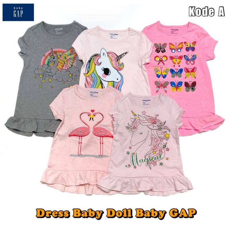 Dress Baby Doll GAP 1-5 tahun Dress Anak Lucu