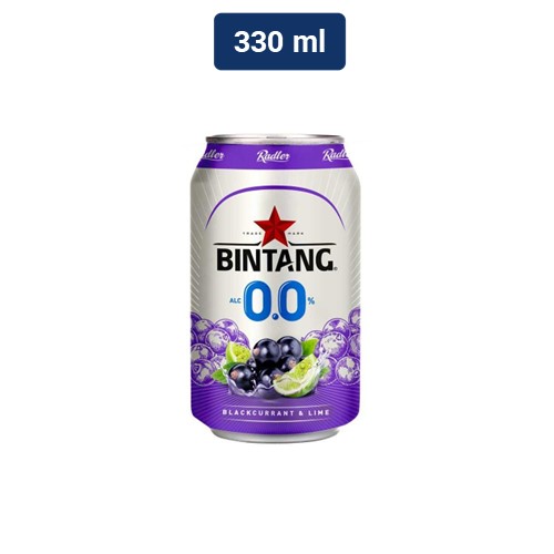 Bintang Radler 0.0% Blackcurrant & Lime 330 ml