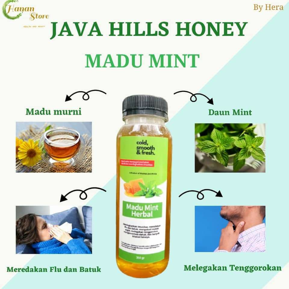 

Madu Mint Herbal Javahills Honey, 100% Madu Murni