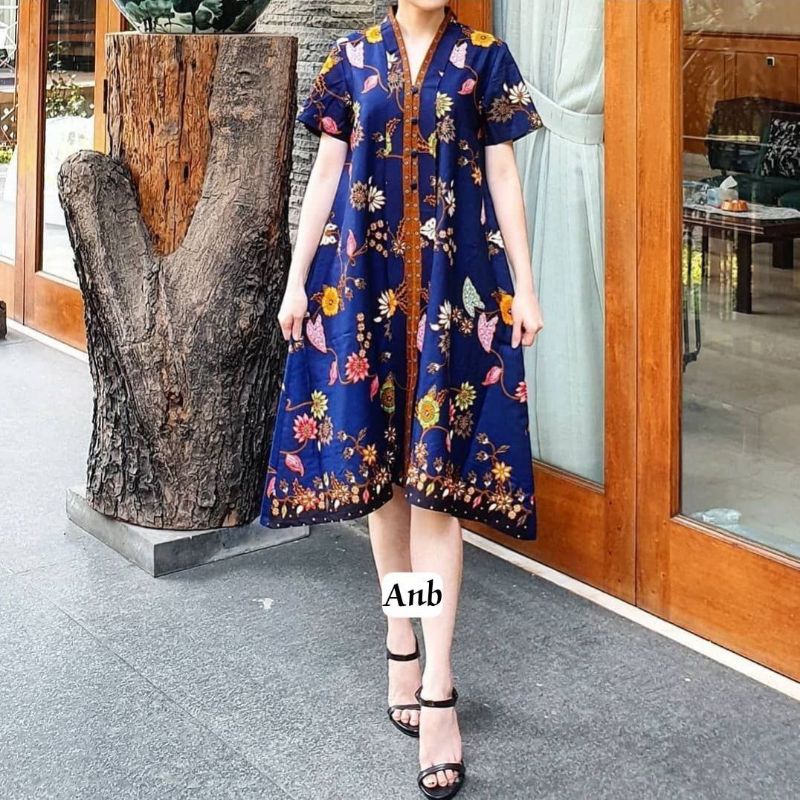 dress batik wanita modern dress batik jumbo