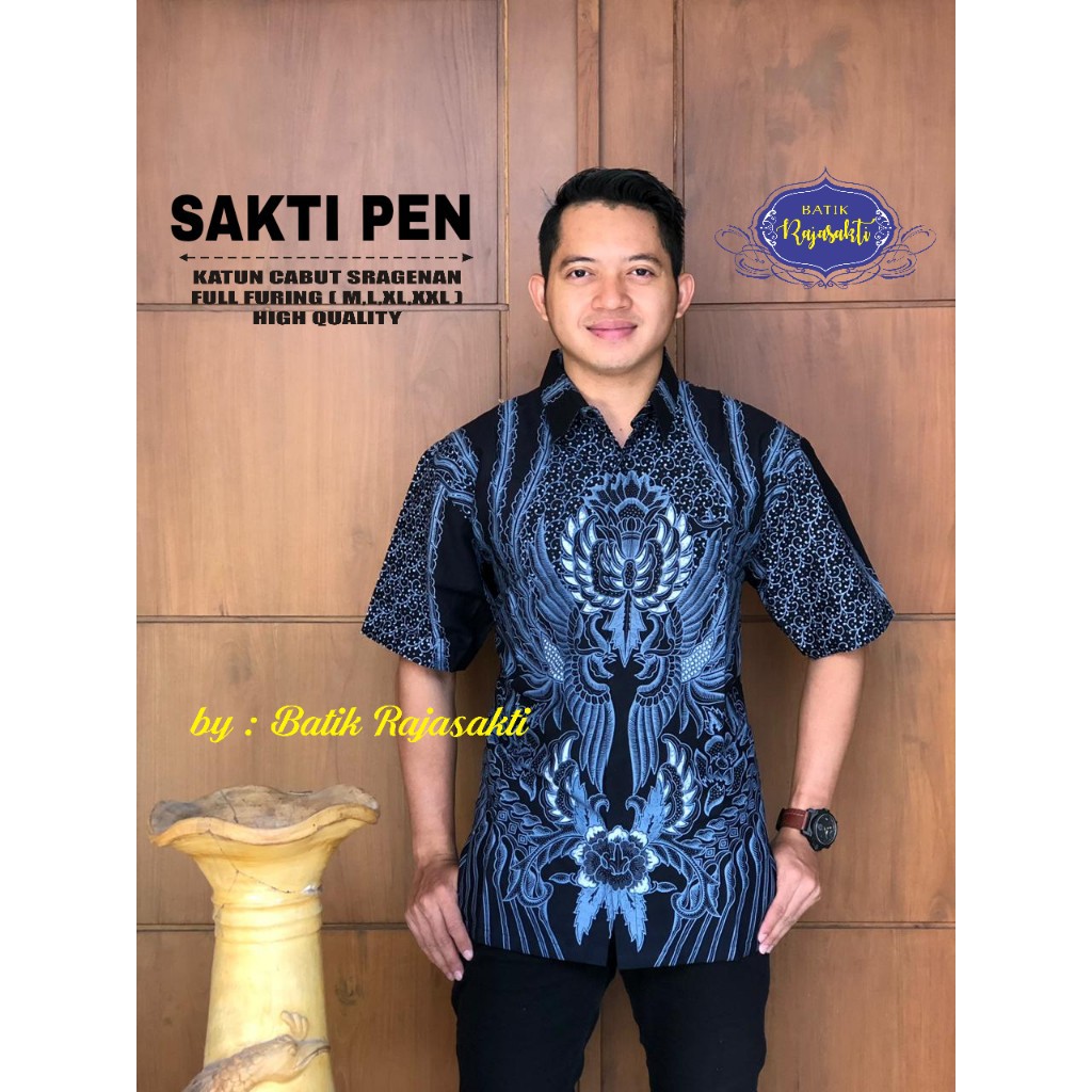 SAKTI RAJASAKTI KEMEJA BATIK SOLO PRIA LENGAN PENDEK LAPIS FURING ATASAN BATIK PREMIUM MODERN KATUN HALUS BAHUWIRYA  BANAMITRA BANAMITRA PUTIH BANGSAWAN BAYU PUTRA BERLIAN BIRU BHARATAYUDA BIMASENA BIRENDRA BIRU INDAH BRAHMAKERTA BRAHMAKERTA MERAH BUDIDRA