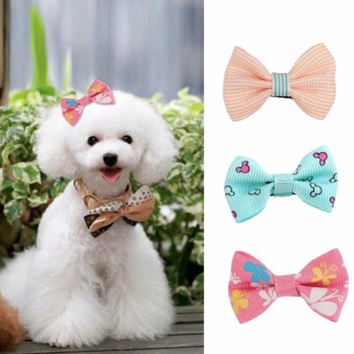 Cute Fur Pins Jepitan Mini Lucu Utk Anjing Kucing Kelinci Bulu Panjang