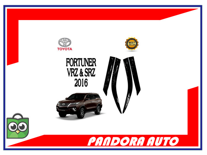 TALANG AIR MOBIL TOYOTA ALL NEW FORTUNER 2016 MODEL SLIM AKRILIK HITAM