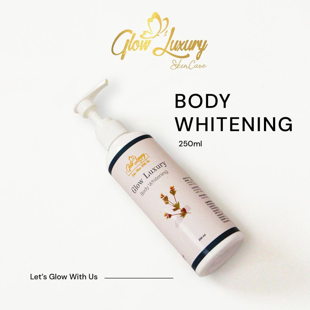 GLOW LUXURY  BPOM instan whitening Body Lotion Glow Luxury 250ML / sekali pakai langsung terlihat hasilnya