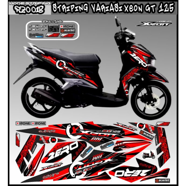 Bisa COD S striping stiker variasi Yamaha Xeon GT soul GT 125 Thailand Thailook sticker aksesoris mo