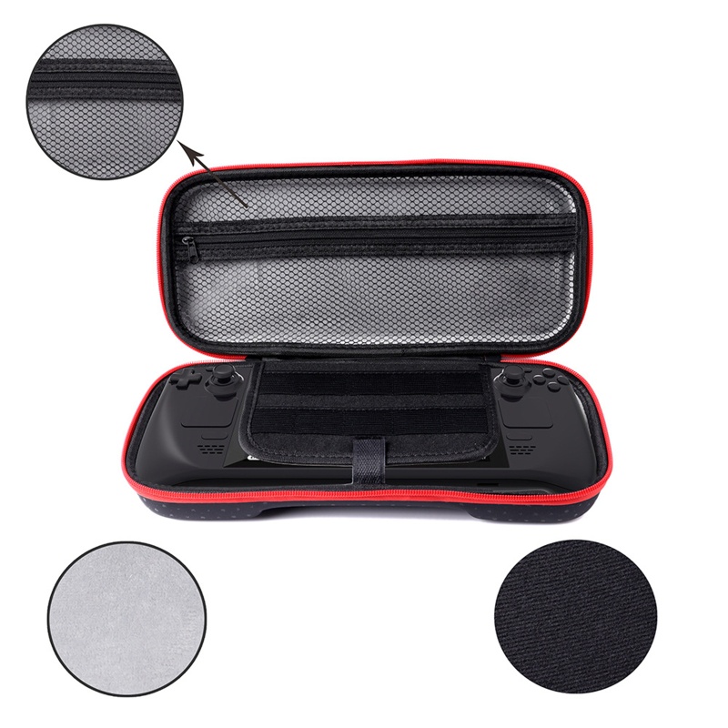 Gro Hard Cover Gendong Untuk Case Untuk Shell Travel Storage Bag Untuk Steam Deck Konsol Game Controller Bag Aksesoris