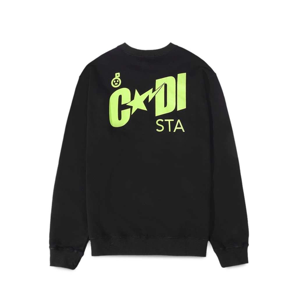 A Bathing Ape X Kid Cudi Crewneck Sweatshirt Black