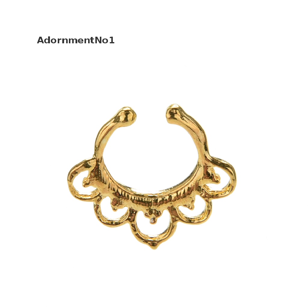 [AdornmentNo1] Fashion Fake Septum Nose Rings Faux Piercing Nose Hoop Nose Studs Body Jewelry [new]