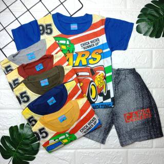SETELAN BAJU ANAK LAKI LAKI USIA 1 5 TAHUN GAMBAR MCQUEEN SETELAN BAJU ANAK LAKI LAKI USIA 1 5 TAHUN GAMBAR MCQUEEN
