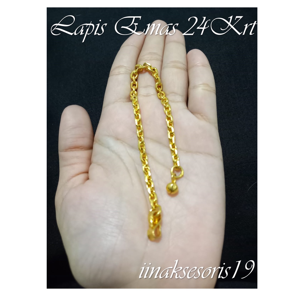 Gelang Wanita Gelang Emas Gelang Tangan Wanita Aksesoris Wanita Lapis Emas 24krt MODEL Lonceng