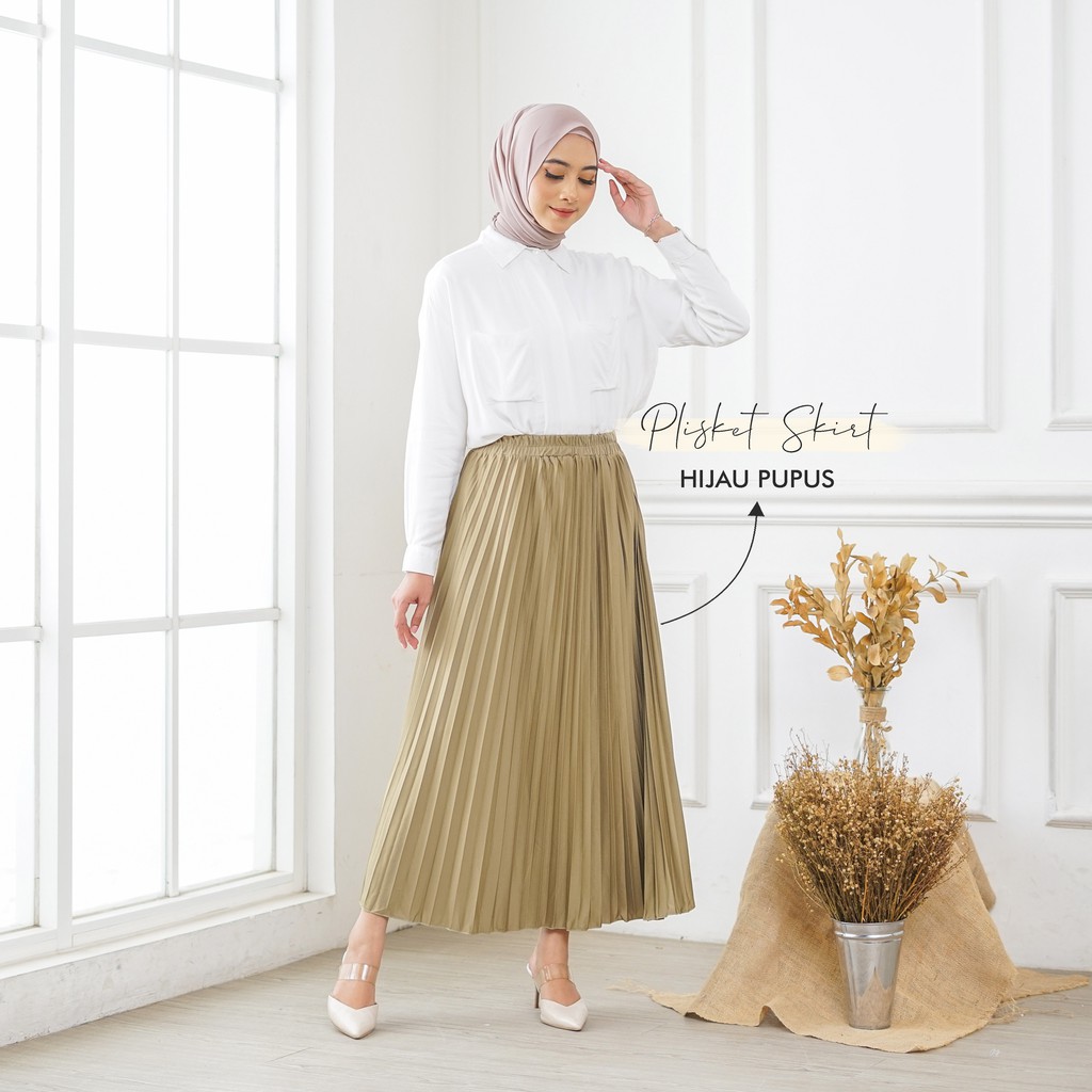 ROK PLISKET PREMIUM Part 2 - ROK PLISKET MAYUNG - ROK PLISKET JUMBO - ROK PLISKET - ROK MAYUNG - ROK HYGET --Hijau Pupus
